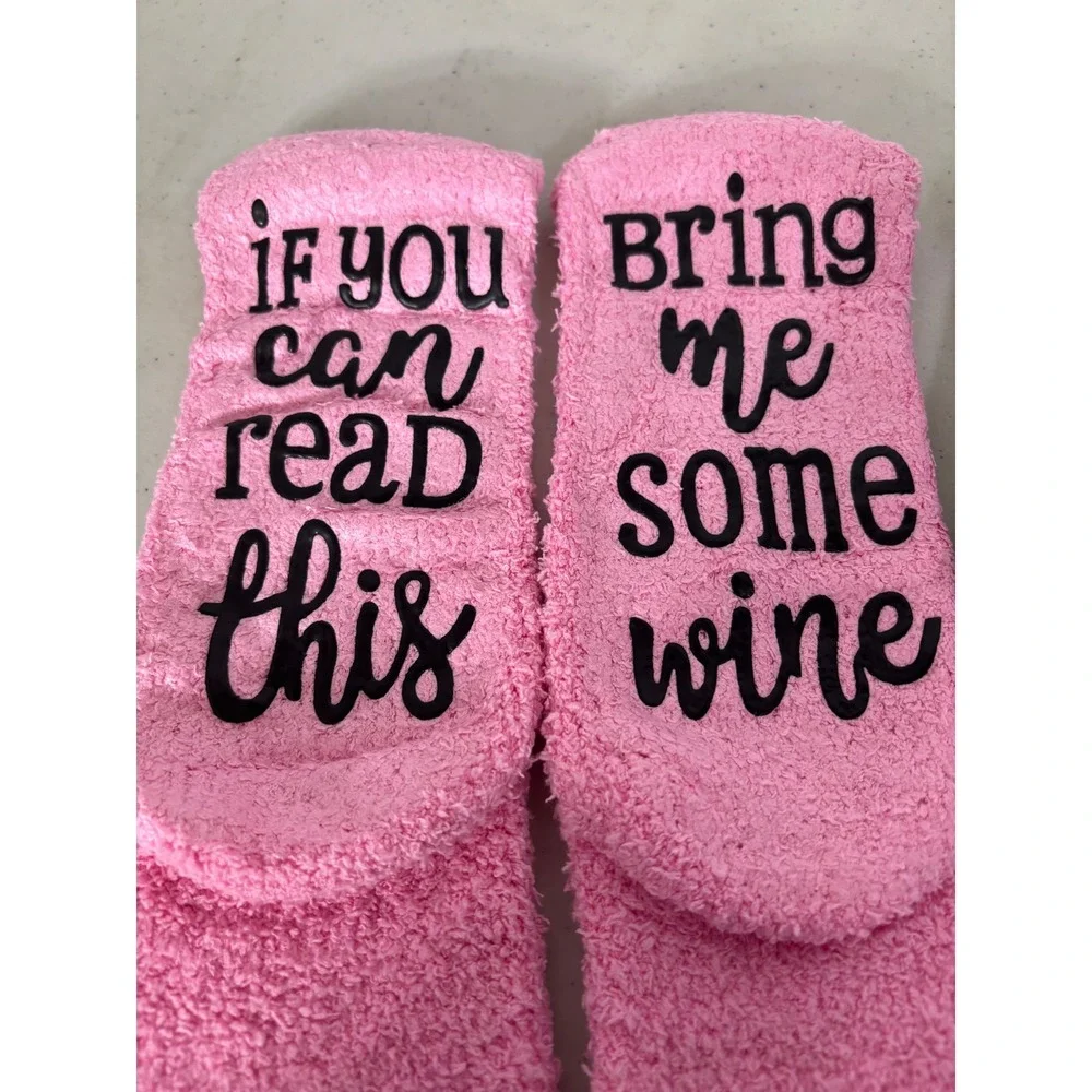 Ellen Tracy Cozy Socks Womens‎ Pack 3 Pink Wine Blue Purple